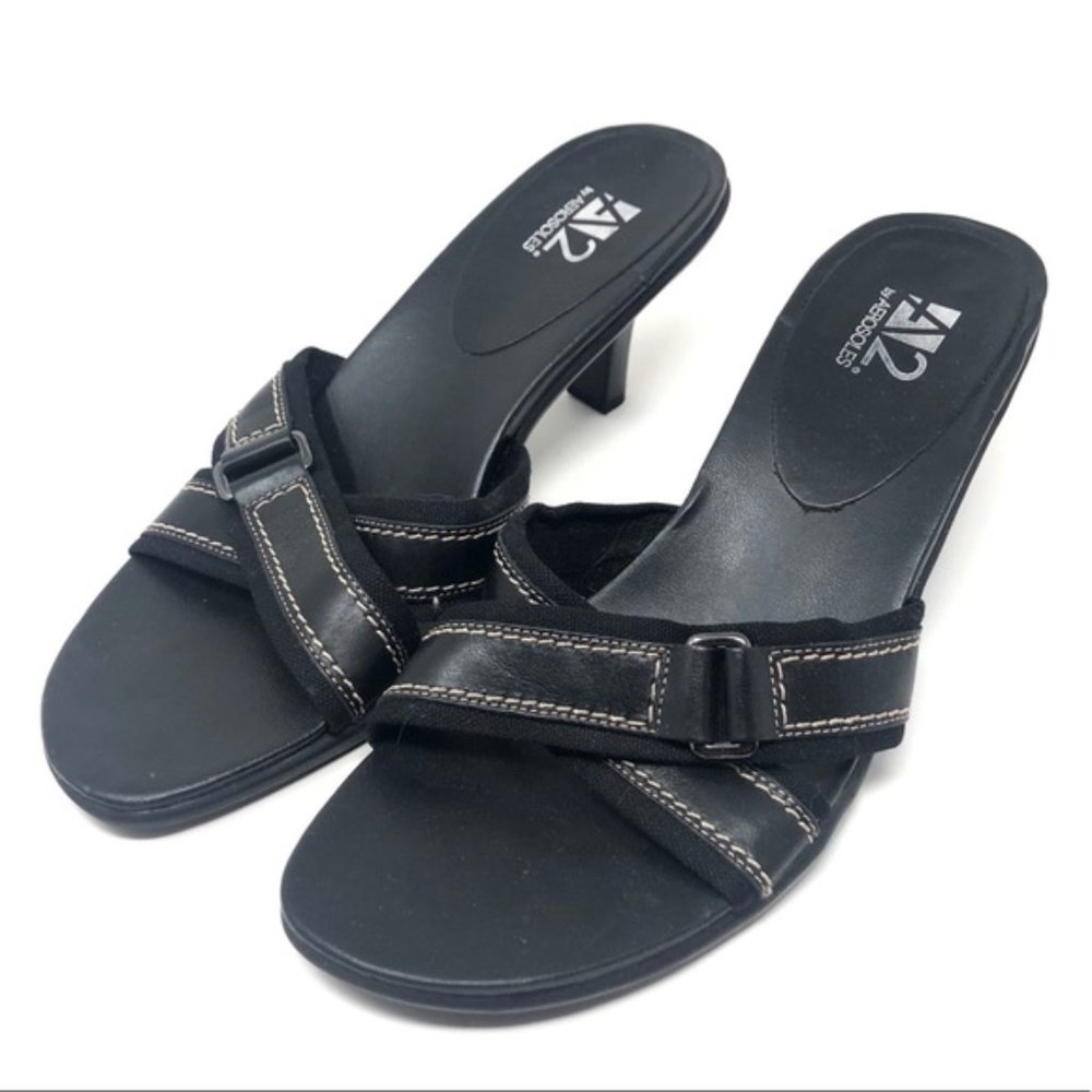 A2 by AEROSOLES Black Heel Sandal Size 9.5